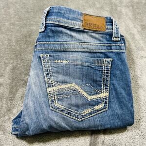 BKE Payton Jeans Womens 27 Blue Boot-Cut Mid Rise Denim‎ Cowboy Southwestern
